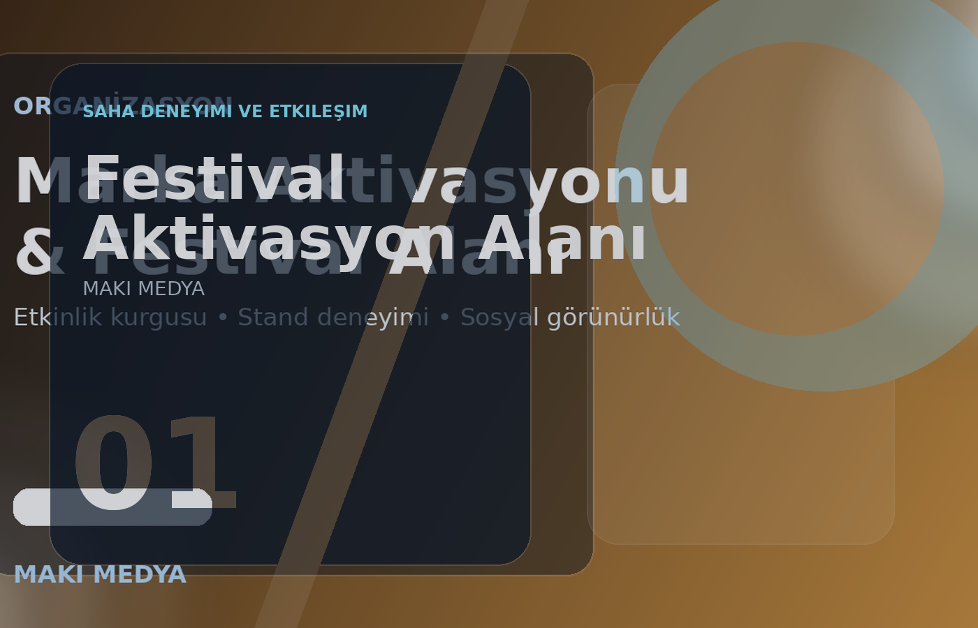 Festival aktivasyon alanı konsept görseli