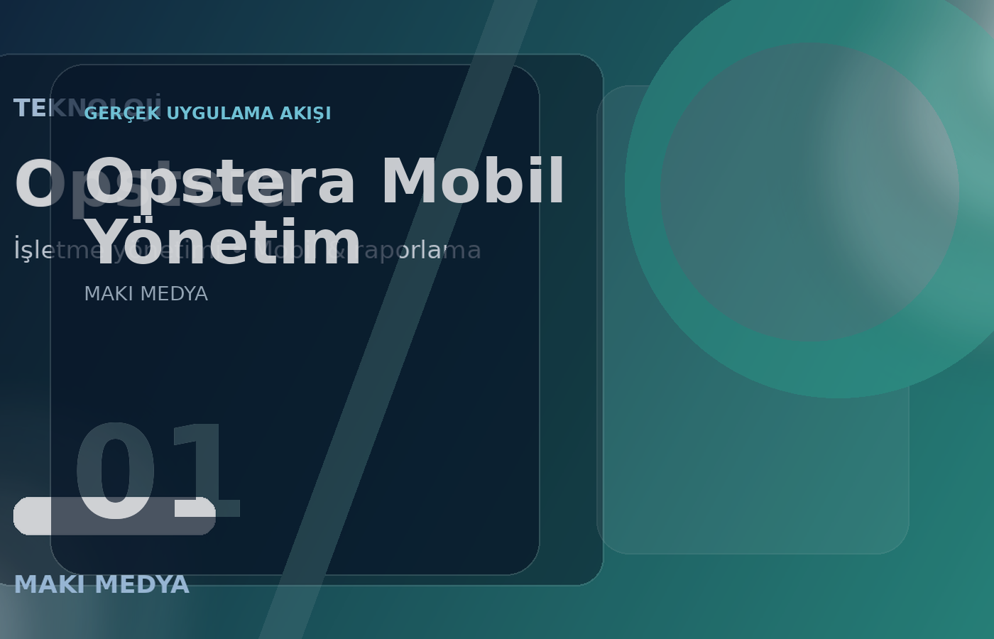 Opstera mobil uygulama premium sunum görseli