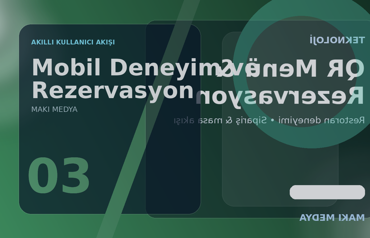 Mobil deneyim ve rezervasyon konsept görseli