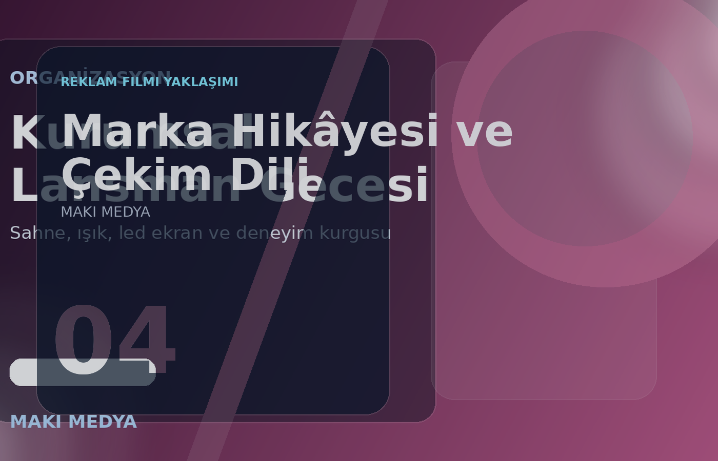 Marka hikayesi ve çekim dili görseli