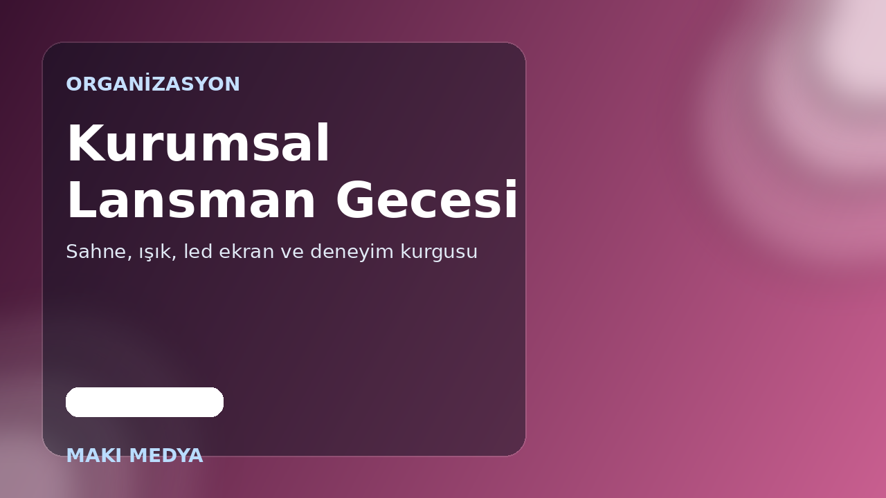 Film ve prodüksiyon sinematik sahne görseli